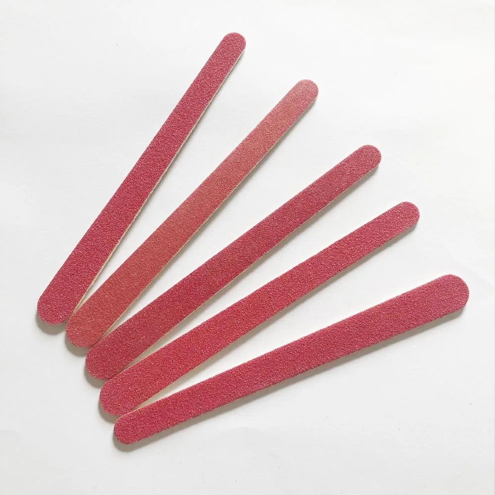Красная деревянная пилка для ногтей мини-пилка одноразовая 50 шт./лот