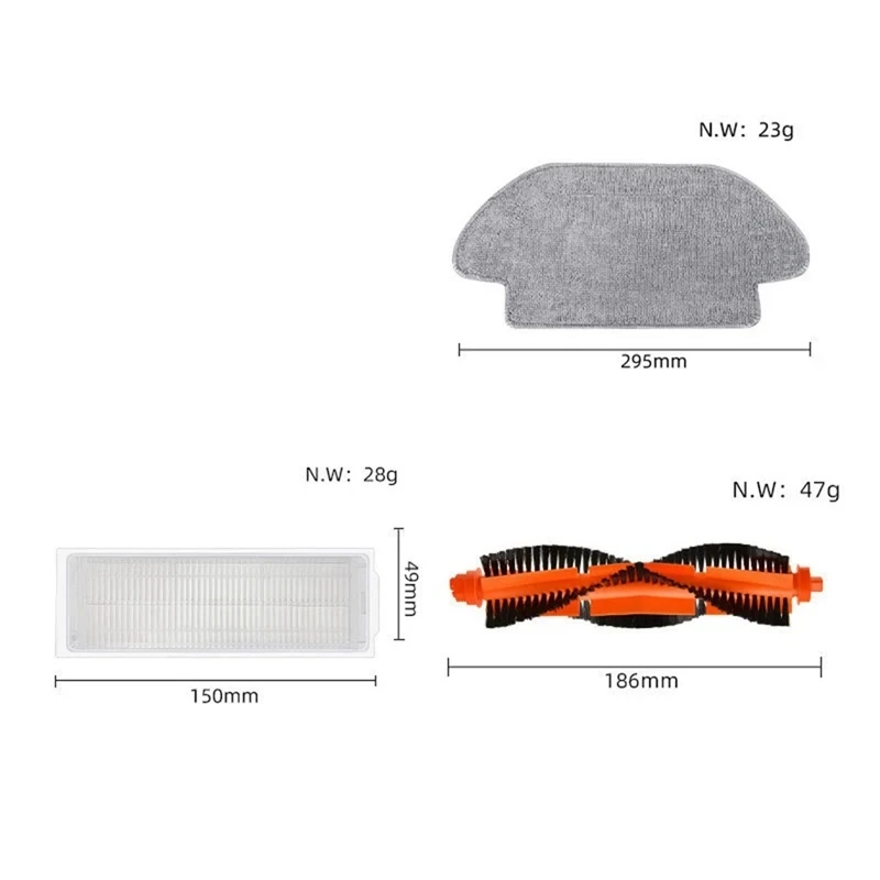 Для робота-пылесоса Xiaomi Mijia Pro STYTJ02YM 2S / 3C Conga 3490 Viomi V2 PRO V3 SE Сменный Фильтр Hepa