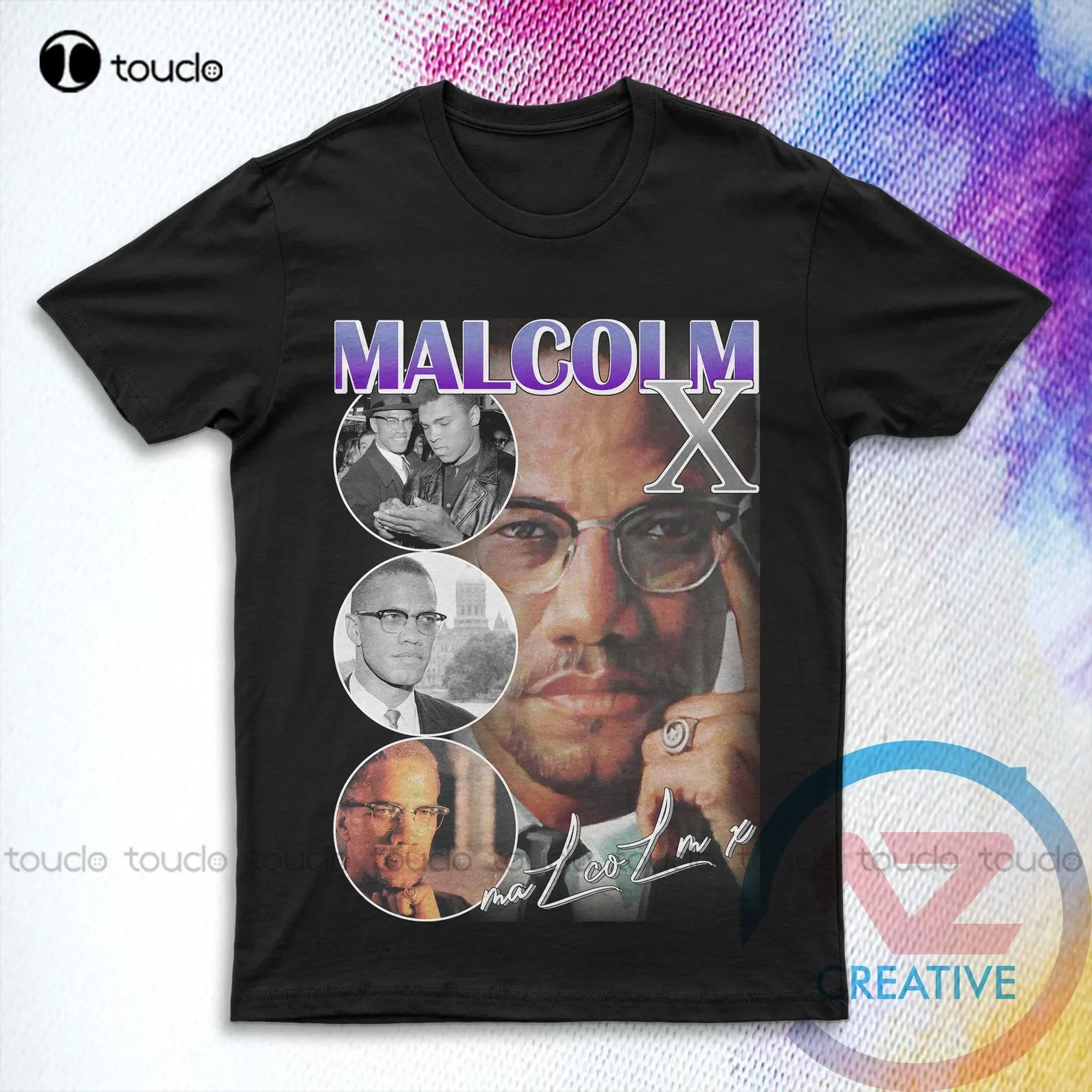 

Malcolm X Shirt Bootleg Rap Shirt | Short-Sleeve Unisex Vintage Style T-Shirt | Civil Rights Tee Bowling Shirts For Men Xs-5Xl