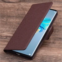 luxury genuine leather flip phone case for xiaomi mi 11 ultra leather half pack phone case for mi11 ultra phone cases shockproof