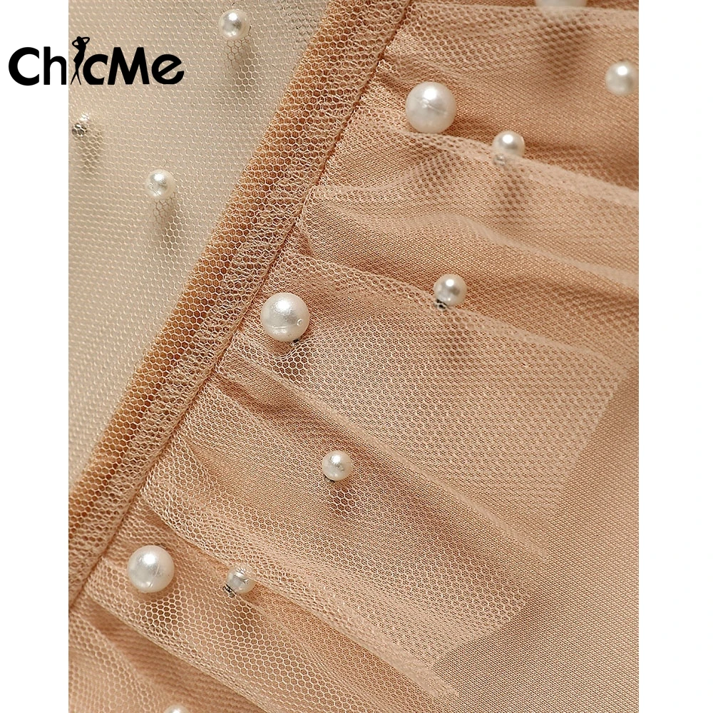 Женская блузка с оборками круглым вырезом и длинным рукавом |