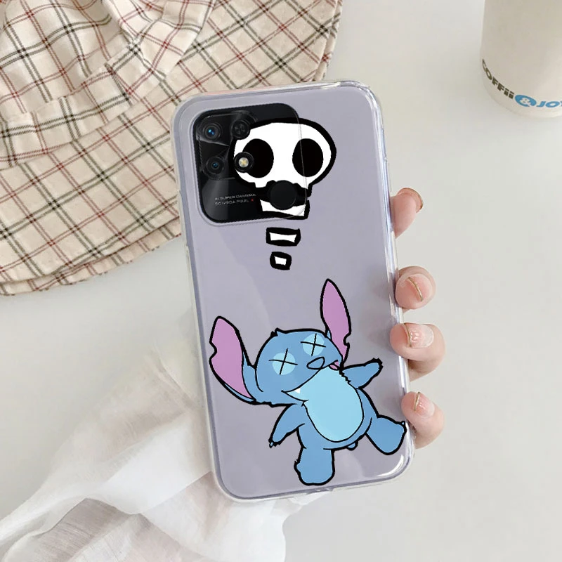 Забавный чехол Stich Monster для Redmi 10 10C 10A Note10 телефона из аниме мягкий прозрачный Xiaomi C