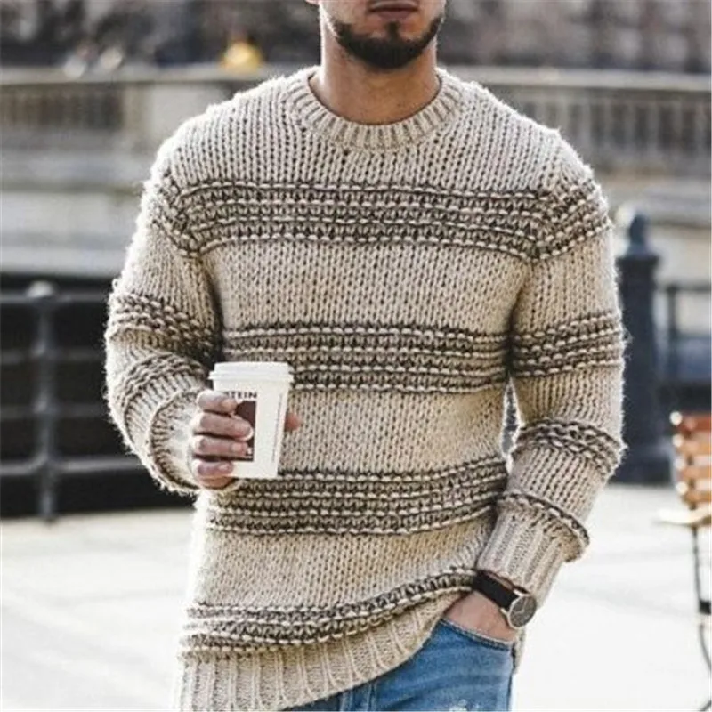 

2021 men's turtleneck pullover for men harajuku sweater winter clothes