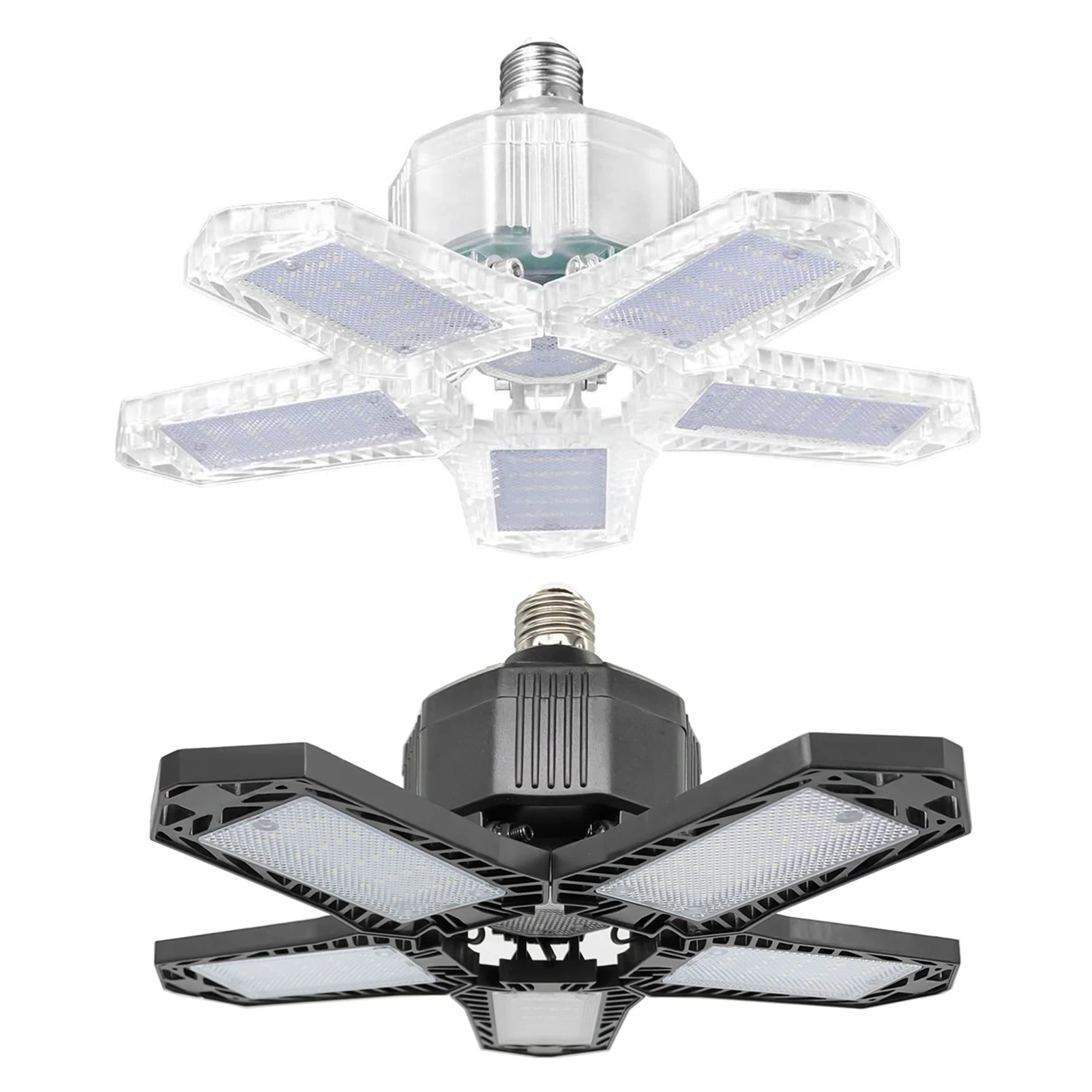 

Bright LED Garage Light 6 Glow Panels Garage Ceiling Light Deformable LED Light for Garage for Basement Workshop Warehouse Attic