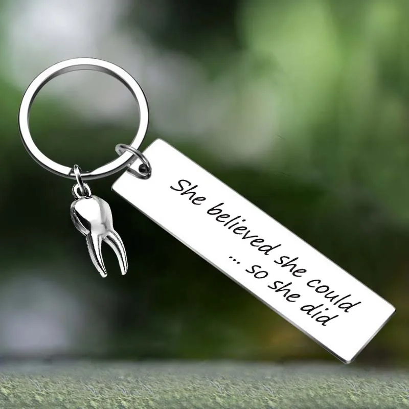 

Cute Dentist Keychain Future Dentist Gift Key Chain Pendant Jewelry Dentist Graduation Gift