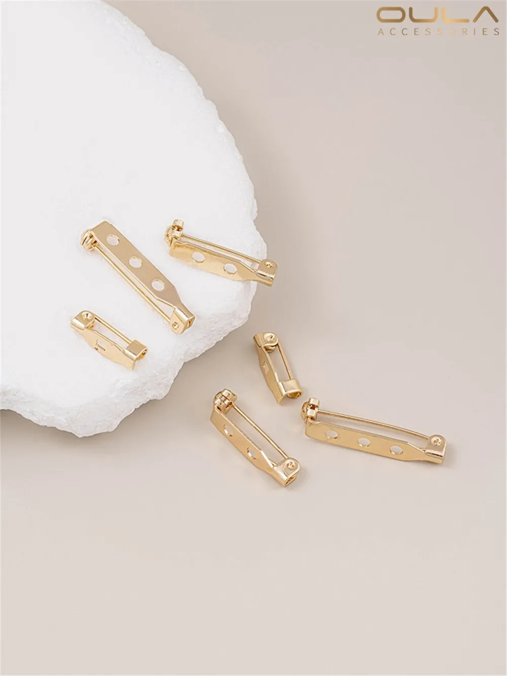 14-каратное золото безопасная вращающаяся булавка сделай сам основа для броши