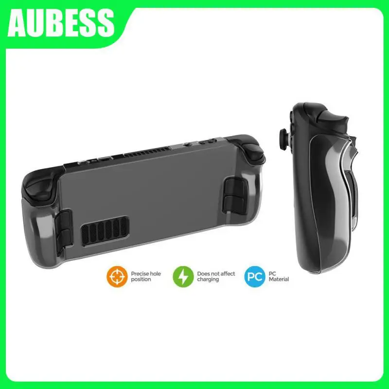 

Protective Cases Nice-looking Pc Hard Case Unique Design Host Split Gamepad Cover For Steam Deck Game Console Shell Transparent
