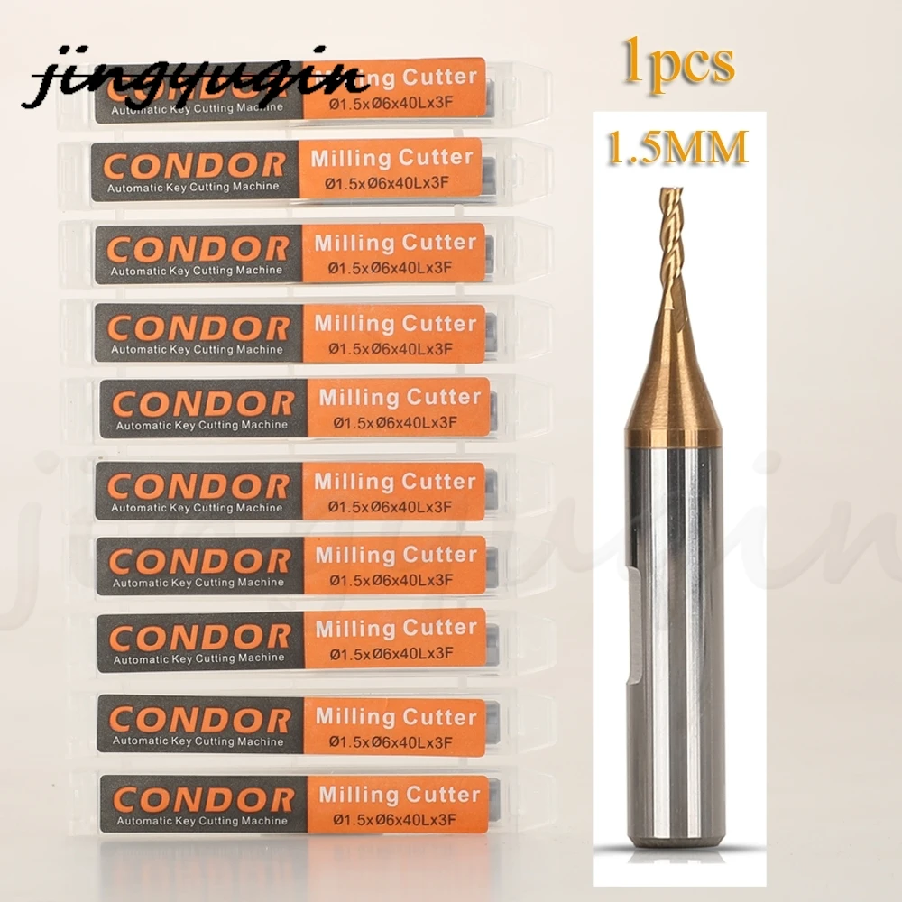 

Jingyuqin 1/1,5/2/2,5 мм фрезерный трассировочный зонд для Xhorse CONDOR XC MINI Plus XC-007 Dolphin XP станк для резки ключей