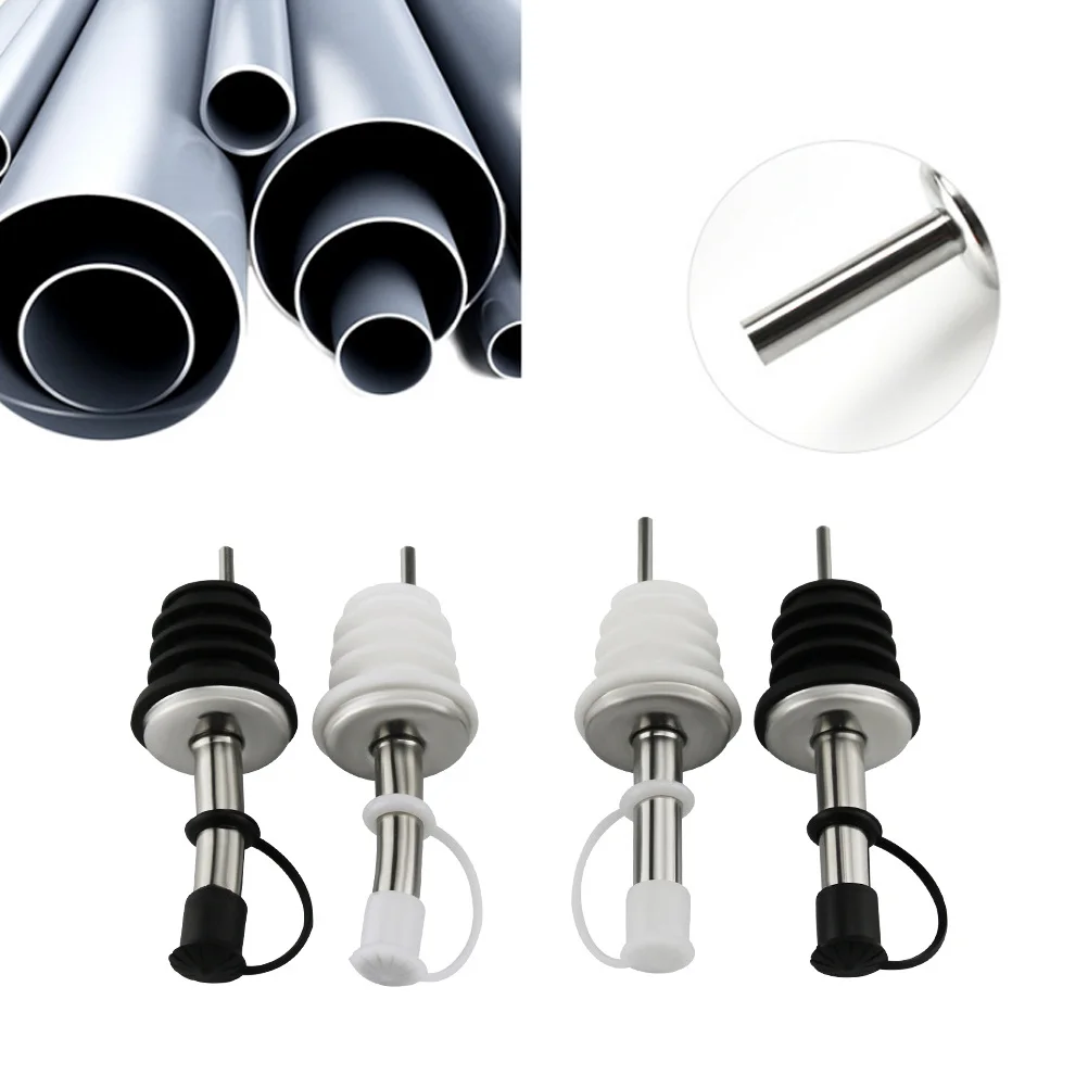 

Spout Pourer Pourers Bottle Pour Spouts Stainless Stoppers Steel Tapered Oil Bottles Cocktail Cap Olive Free Flow Dispenser