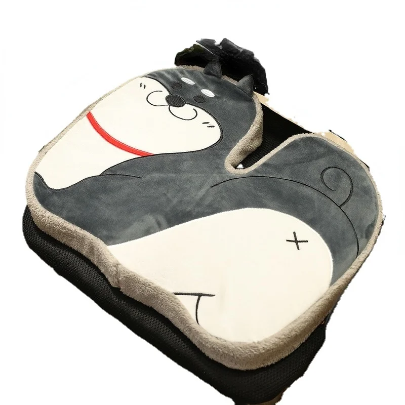 

Winter plush car seat cushion, student office cushions memory cotton cartoon hip sitting cushion christmas cushion Home Decor