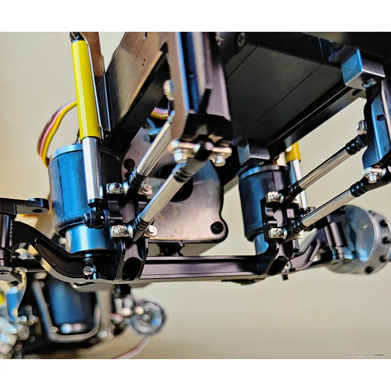 Металлическая Имитация системы пневматической подвески передней оси для 1/14 Tamiya