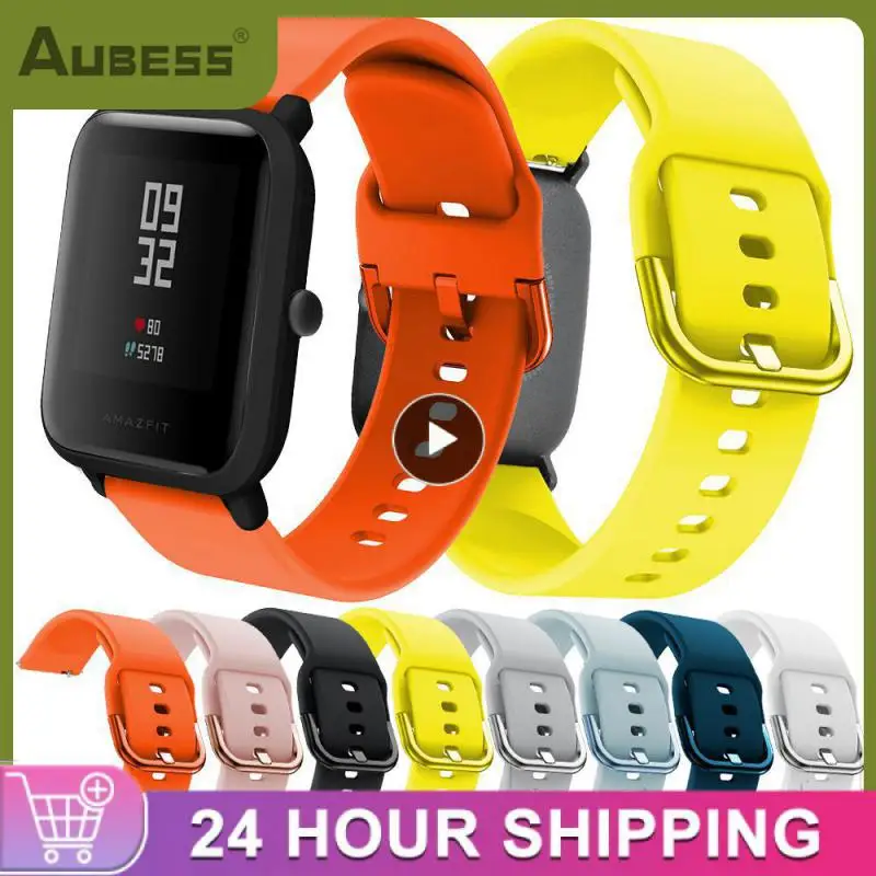 

Ремешок силиконовый для Amazfit GTS 4/2 Mini, 1-8 шт., 20 мм