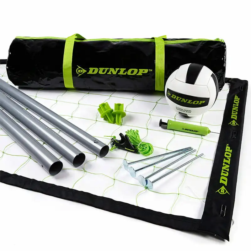 

Volleyball Set, Accessories Included, Lawn , Black/Green