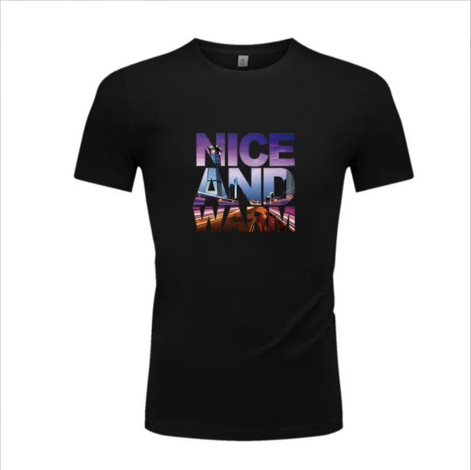 

2022 New Summer Cotton Male Casual Short Sleeves Round neck T shirts Tops