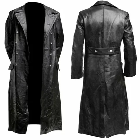Officer Coat – Black Coat german officer - купить недорого | AliExpress