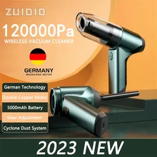 무선 휴대용 자동차 진공 청소기, 미니 로봇 무선 진공 청소기, 자동차 홈 키보드 청소, 자동차 액세서리, 120000Pa