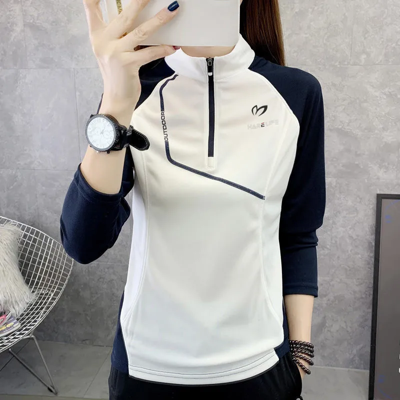 

2022 Women's Golf Clothing Long Sleeve Ventilation Golf Trainning T Shirt Golf Wear women Women's golf Quick dry outdoor sports