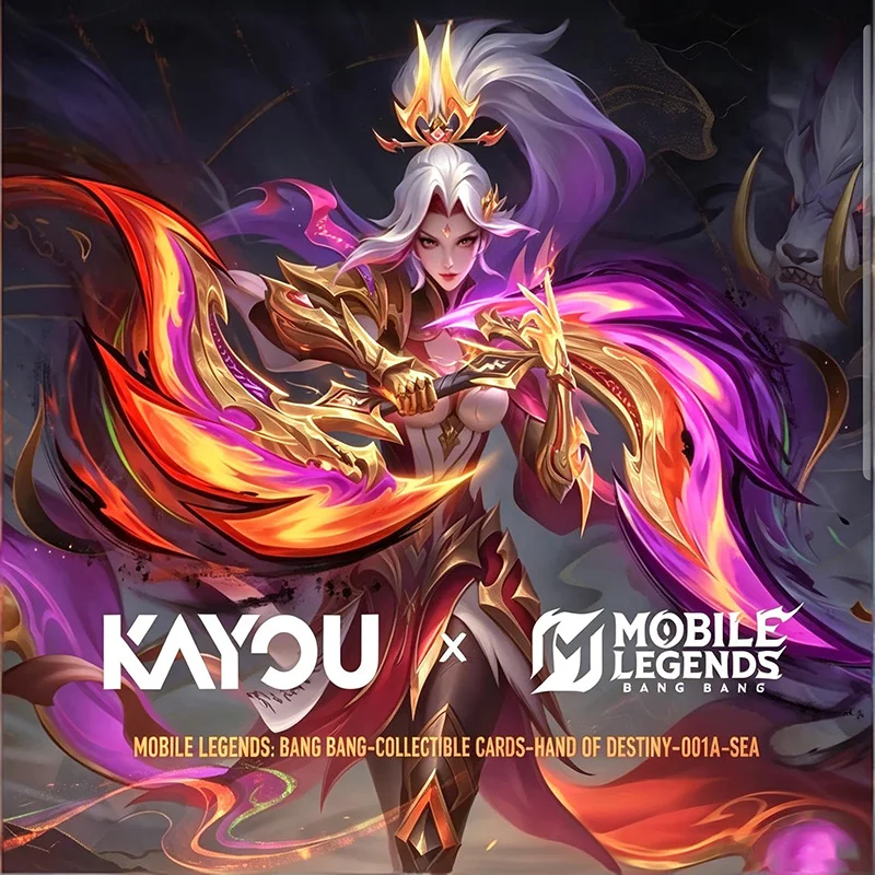 Фото Оригинальные лицензионные коллекционные карточки KAYOU MLBB Hand of Destiny Series 01 & 02 (английская версия) — подарок для фанатов Mobile Legends №1