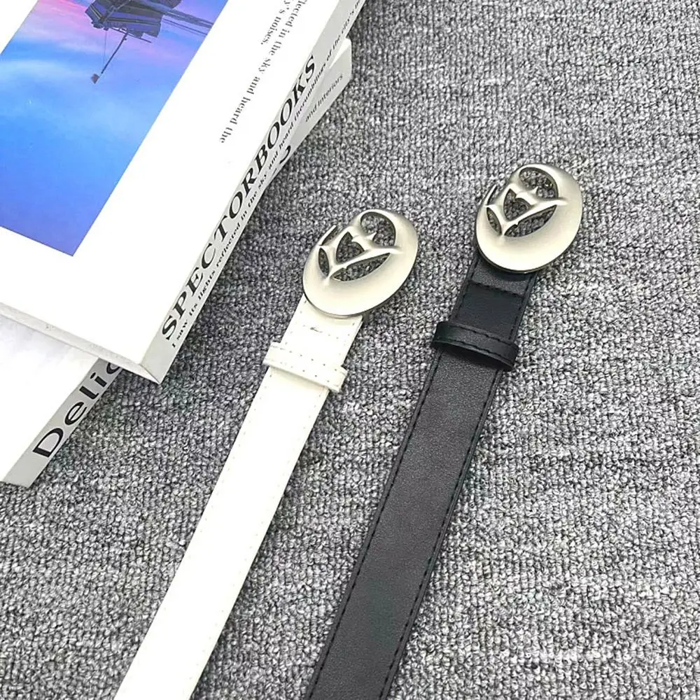 

Elegant Trouser Decoration Letter D PU Leather Men Waist Belt Women Waistbands Dress Decoration Korean Waist Belt