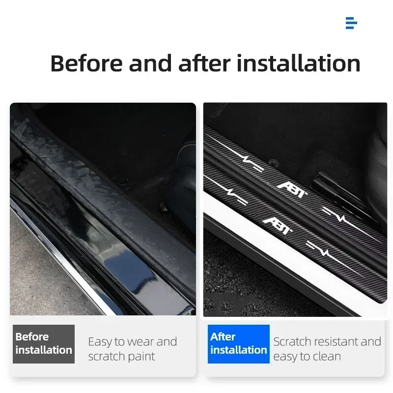 Автомобильные аксессуары из углеродного волокна порог багажника наклейки