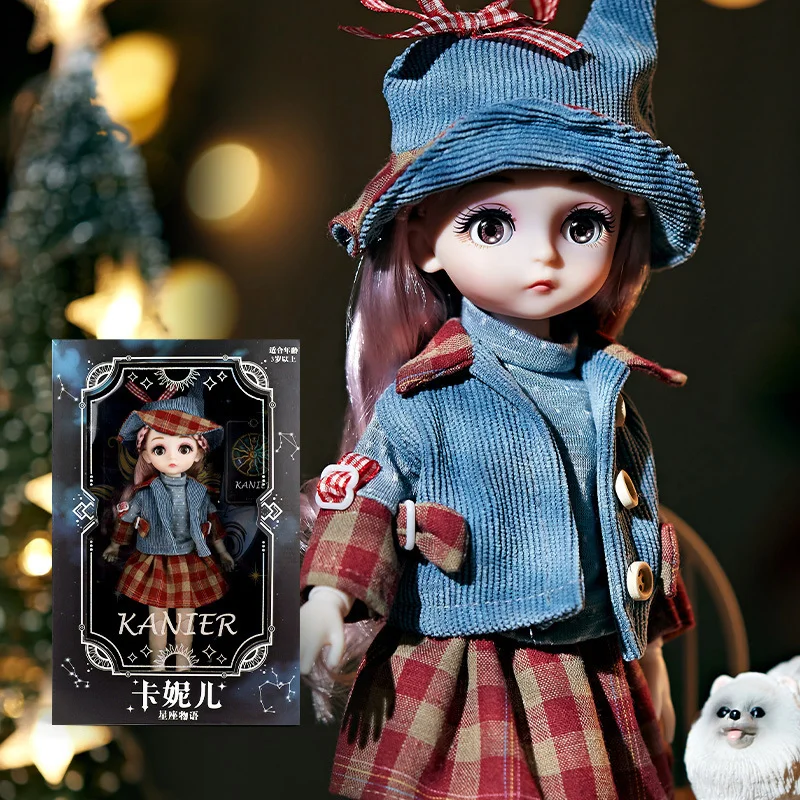 

30cm Simulation Boutique Dolls Toys for Girls Movable Joints Princess Dressup Large Doll Fashion Girl Makeup Toy with Gift Box