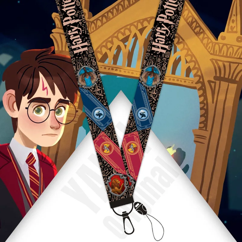 

Hot Selling Harriese Magician Boy Keychain Peripheral Strap Hanger Detachable Wrist Strap Potter Student Supplies Creative Gift