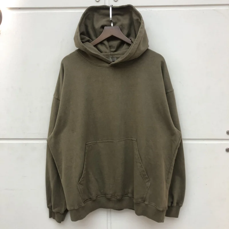 

Oversize Tops Men Women High Quality Blank Solid Color Pullover Casual Hooded Nice washed Heavy Fabric Hoodie