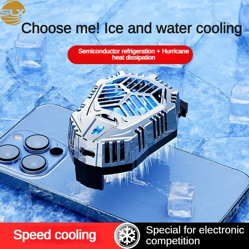 New Mobile Phone Fan Radiatormobile Phone Cooling Fan Mute Cooler Fast Refrigeration Adjustable Mobile Gaming Controller Cooler