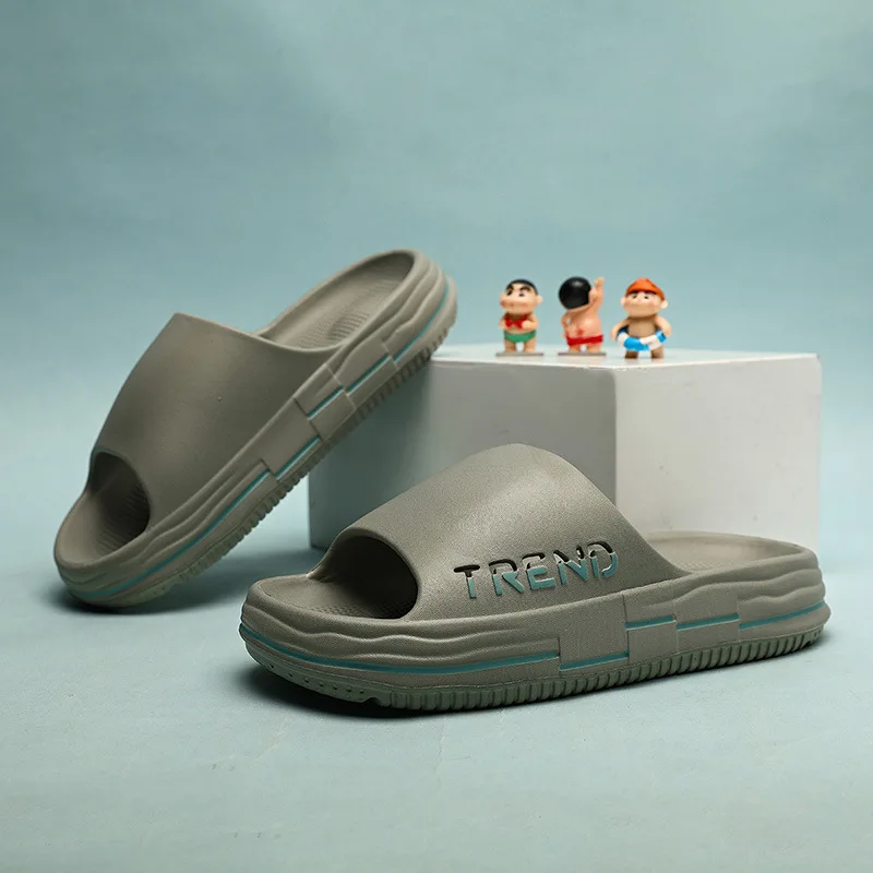 Летние мужские тапочки Eva с мягкой подошвой домашние шлепанцы сандалии на