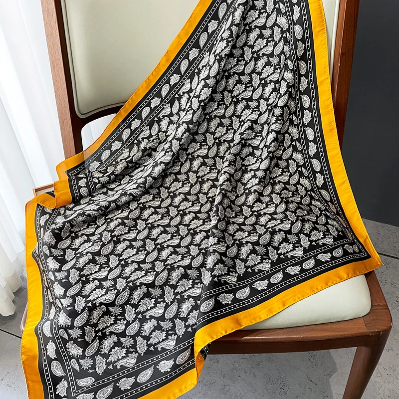 

2022 Silk Shawl Square Scarf Satin Head Scarf Silk Feeling Neck Scarves Hair Wraps for Sleeping Large Square Headscarf for Women
