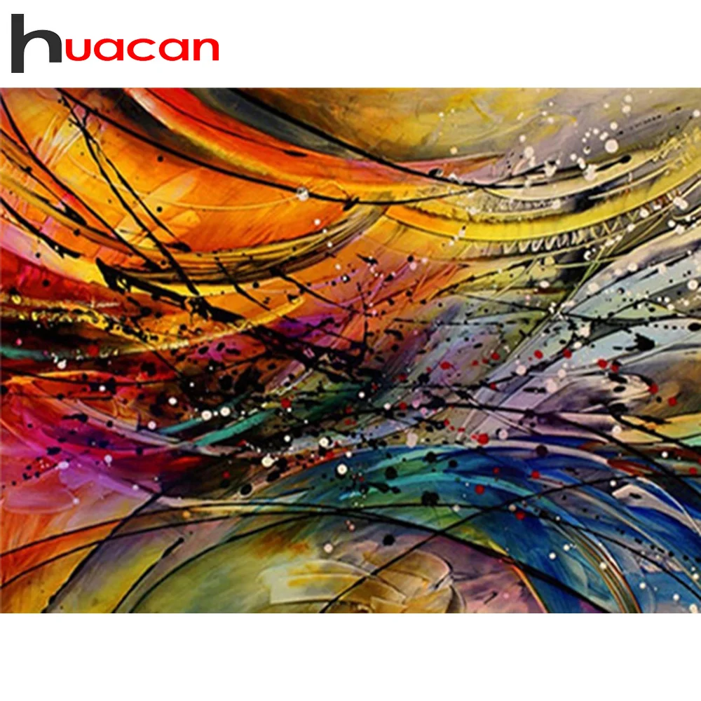 

Huacan Diamond Embroidery Abstract Landscape For Home Diamond Art Painting Mosaic Fantasy Picture Wall Posters