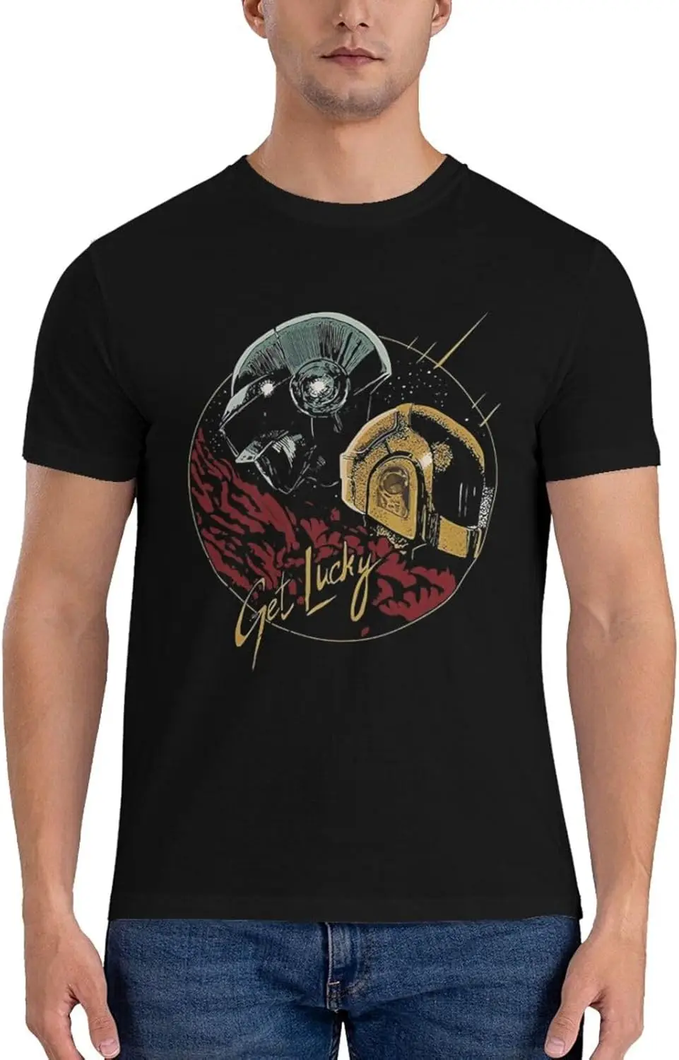 Рубашка Daft Music Punk мужская персонализированная футболка с коротким рукавом модные