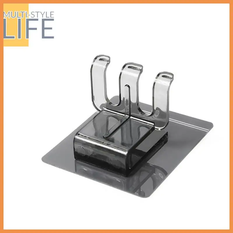 

Bathroom Supplies Toothbrush Cup Holder Toilet Non-perforated Strong Bearing Capacity Toothbrush Holder Plastic No Punching