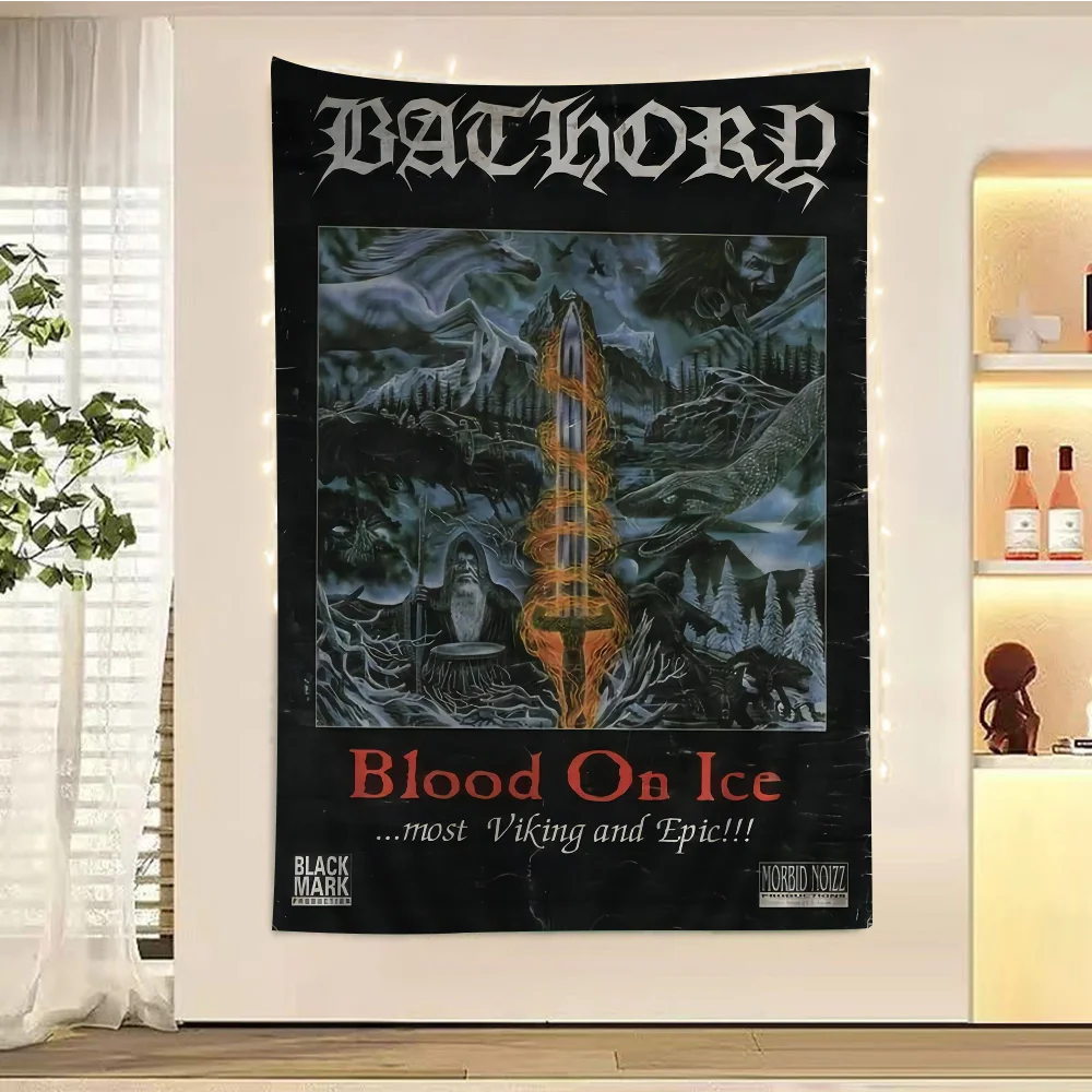 Bathory Quorthon Ретро хэви-метал музыкальная группа певица аниме гобелен искусство