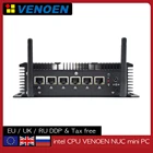 Мини-ПК Core i5 10210U i5 8265U HDMI 2 * RS232 6LAN Celeron 3865U ITX безвентиляторный промышленный брандмауэр маршрутизатор PfSense сервер 3G4G WiFi