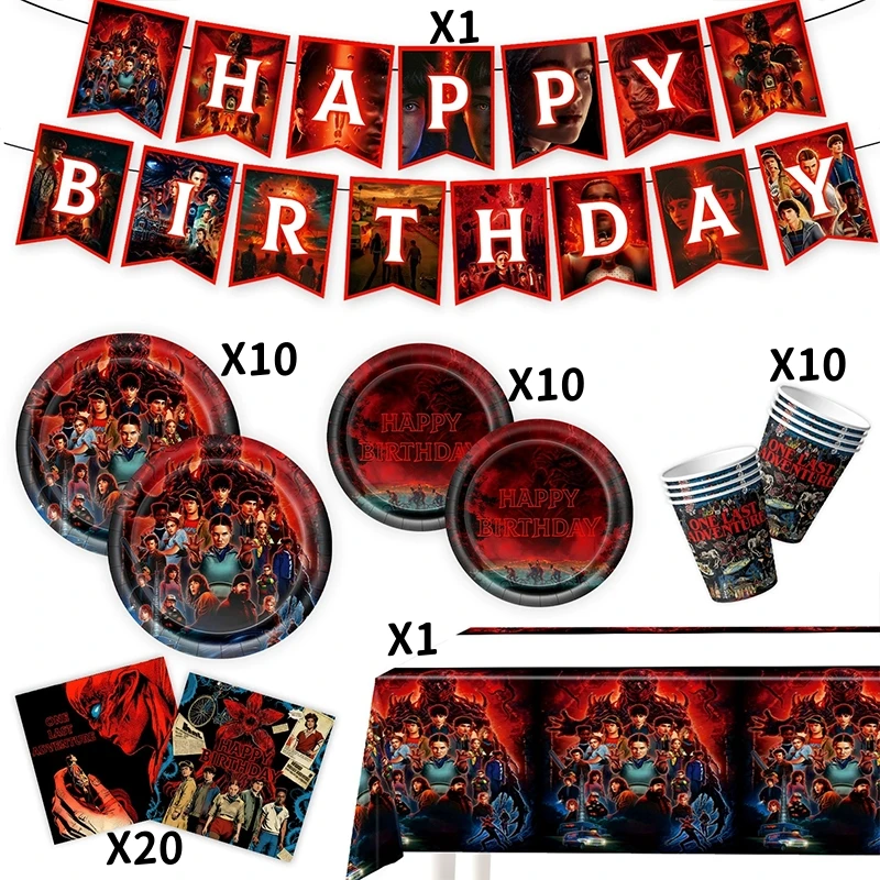 

Одноразовая посуда для вечеринки в стиле фильма ужасов