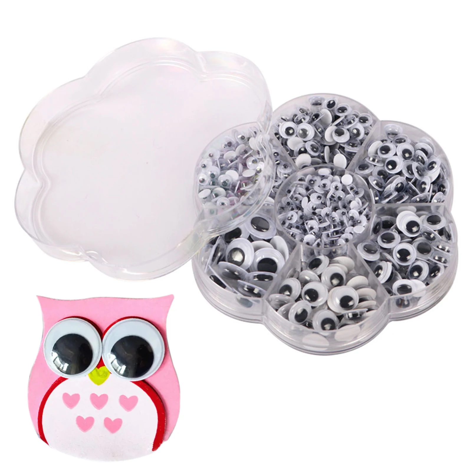 

Self Adhesive Wiggle Eyes 800 Pieces Googly Eyes For Craft Making Black Round Sticky Googly Eyes For Crafts DIY Christmas