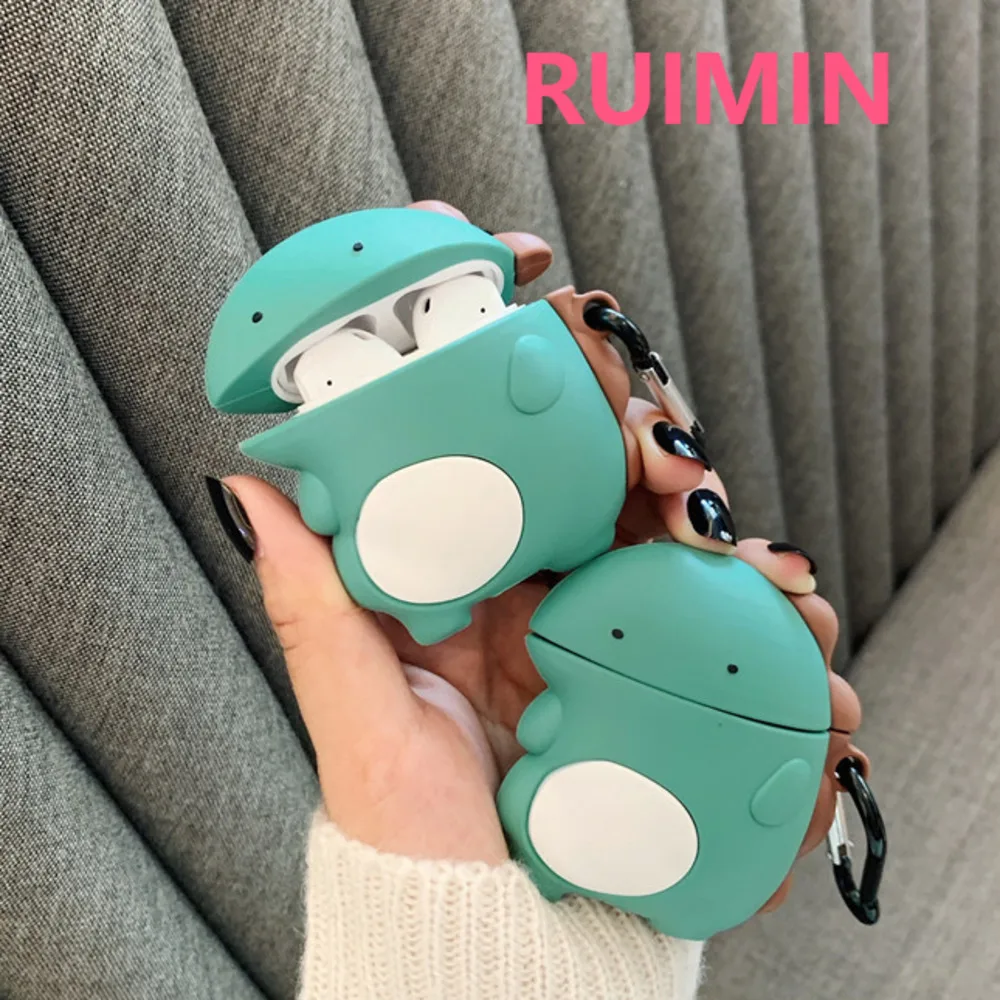 

3D Cartoon Dinosaur Baby Cute Soft Silicone Earphone Case For Apple Airpods 1 2 3 Headphone Cover for air pods Pro
