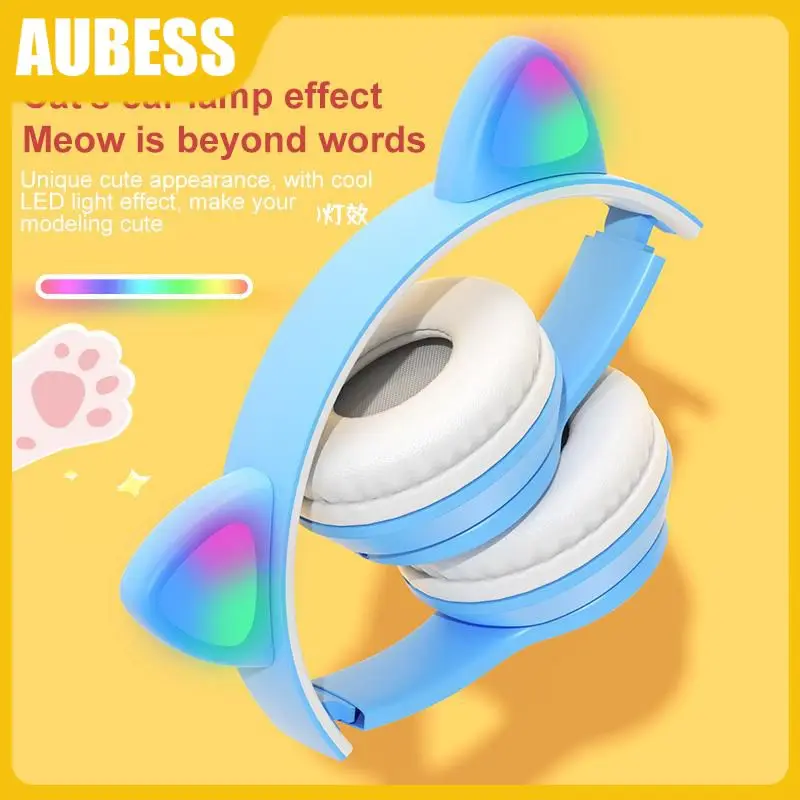 

Wireless Headphones 5.0 Foldable Headset Sport Hifi Sports Headphones Led Light Headset Wireless Headphone