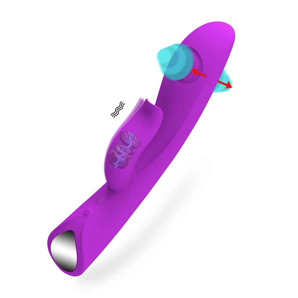 

New Slap G Spot on both sides Rabbit Vibrator Sex Toys for Female Adult Sex shop Clitoris Stimulator Vibrating Dildos for Women