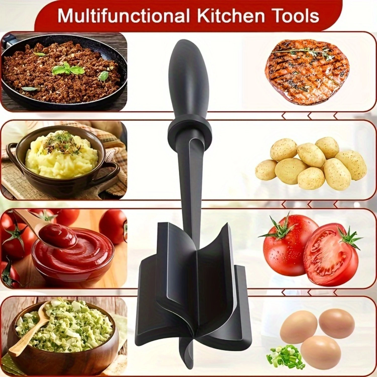 Измельчитель мяса картофельный салат измельчитель томатов лопатка для