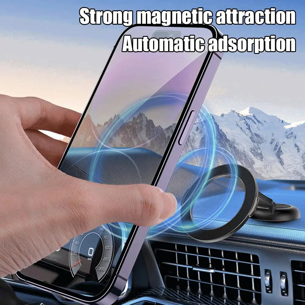 

Магнитный держатель для телефона для автомобиля, автомобильный держатель для iPhone с громкой связью, крепление для приборной панели телефона, подходит для iPhone 14 13 12 Pro Max P Y9W3