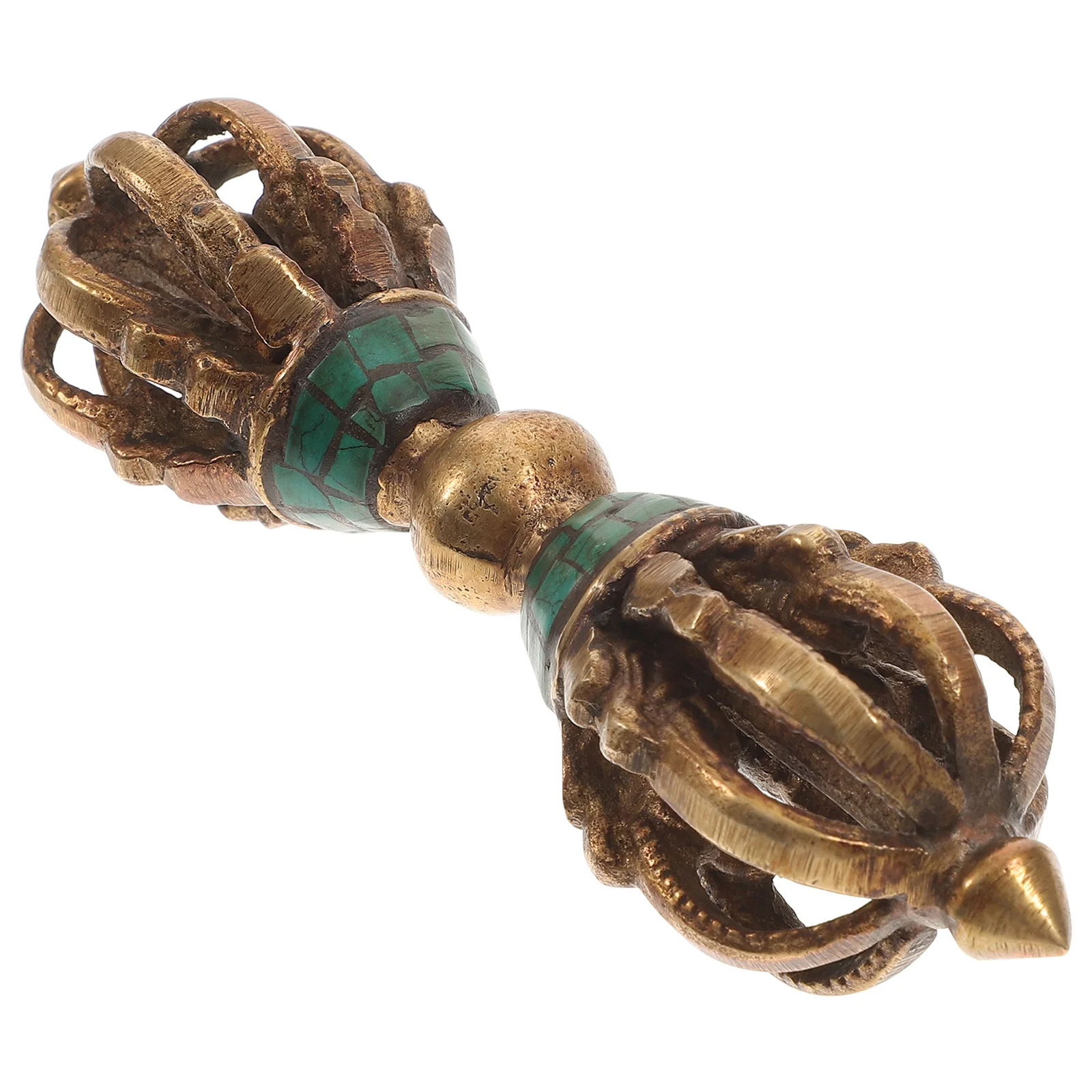 

Vajra Tibetan Pestle Dorjebellstatue Buddhismdecorationamulet Brass Dorge Charm Ornament Mascot Hand Prayer Meditation Copperset