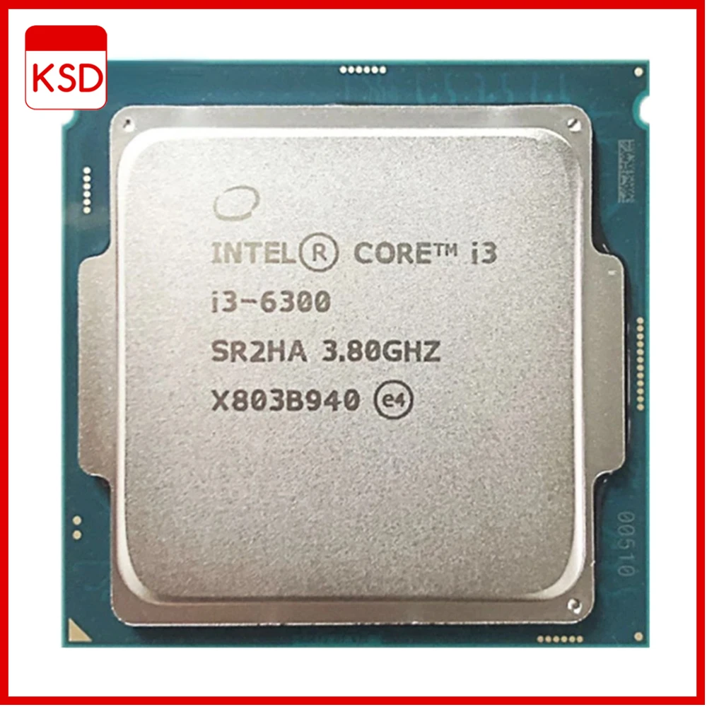 

Intel Core i3-6300 i3 6300 3.8 GHz Dual-Core Quad-Thread CPU Processor 4M 51W LGA 1151