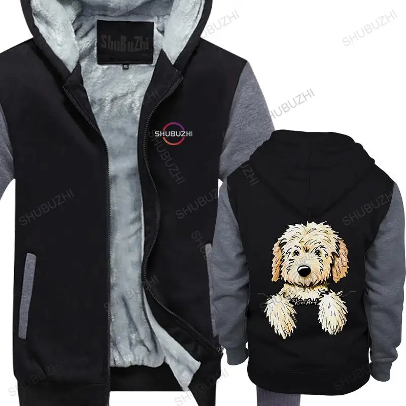 

man winter hoodie brand cool thick pullover Inktastic Pocket Goldendoodle sweatshirts Kiniart Doodle Dog Labradoodle Pet Art