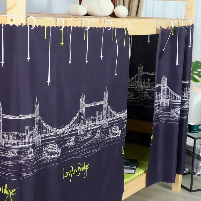 Занавеска для кровати в общежитии шторка студентов двухъярусная верхняя и