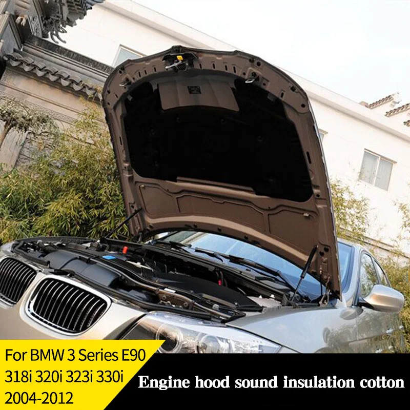 Engine Hood Sound Insulation Cotton For BMW 3 Series E90 318i 320i 323i 330i 2004-2012 Soundproof Cover Thermal Heat Pad Mat