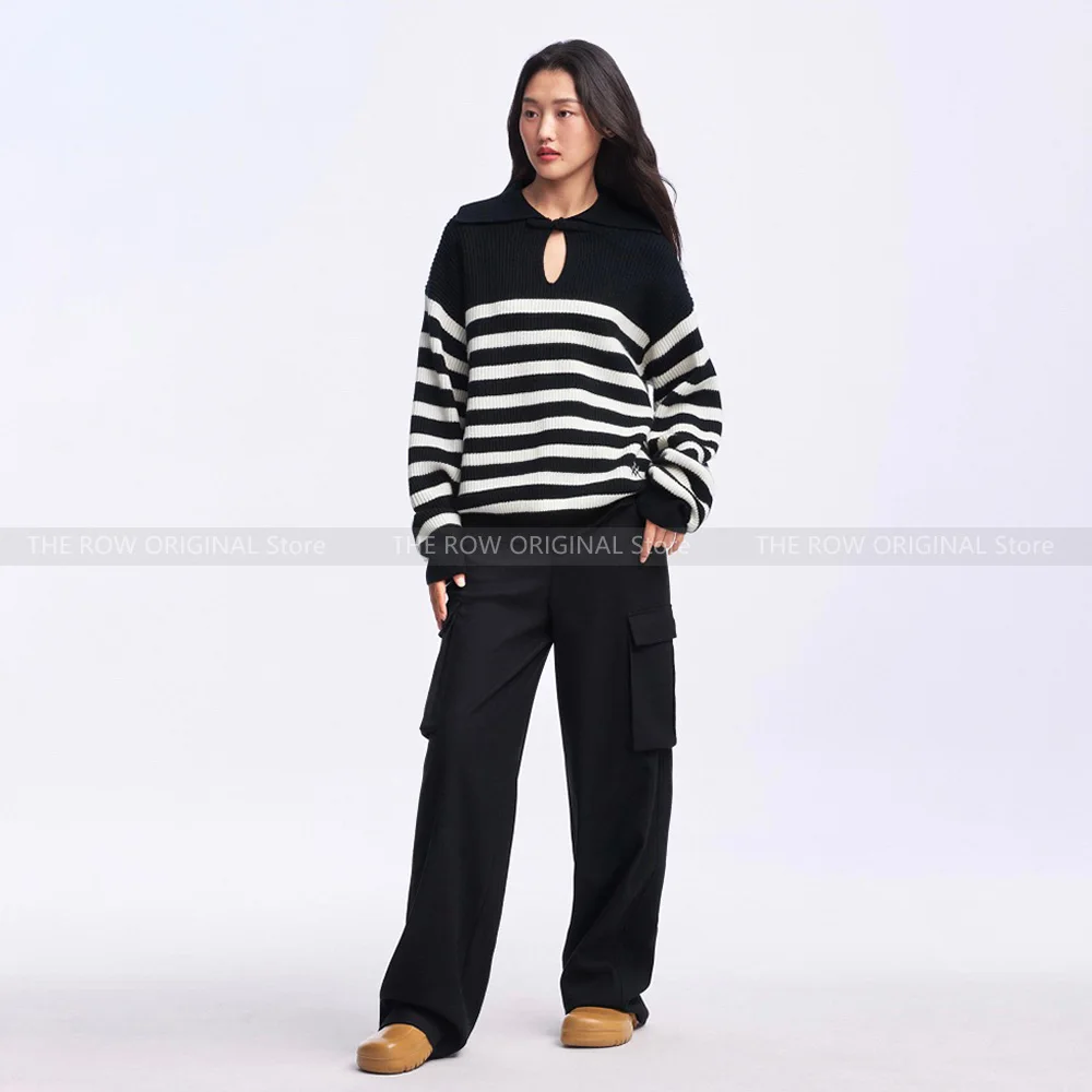 

2023 Autumn and winter new men and women with the same Chinese style disc button wool cashmere knit sweater women jumper