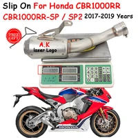 for honda cbr1000rr cbr1000rr sp sp2 cbr 1000rr 2017 2019 escape slip on motorcycle exhaust muffler and link pipe moto system
