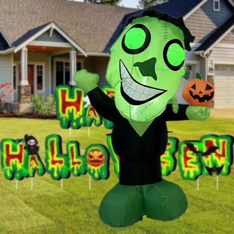 na nadmuchiwany model ducha z zieloną główką Halloween w rozmiarze 4-stóp wbudowaną fotokomórką. Wymagania dotyczące fot...